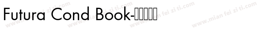 Futura Cond Book字体转换